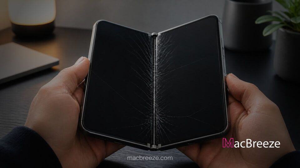 iphone duo display cracking hinge issue