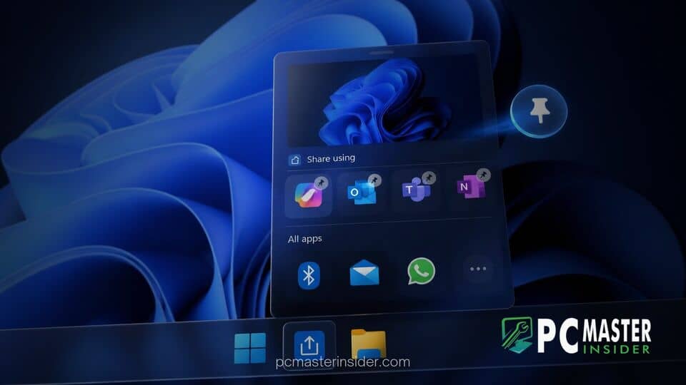 windows 11 share window app pinning