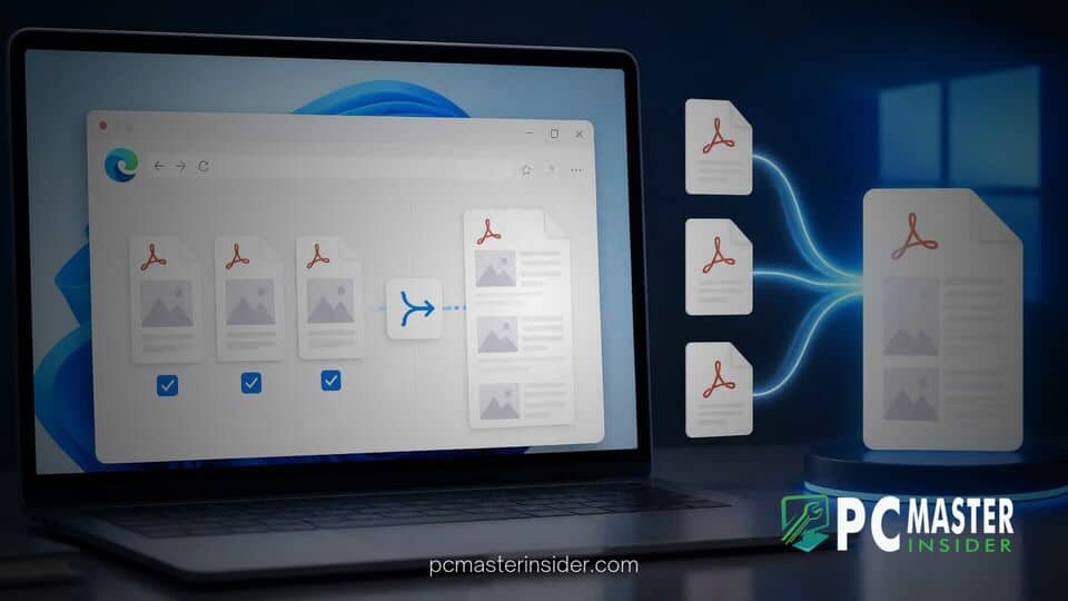 Microsoft Edge Adds Native PDF Merging Tools for Windows 11 Users