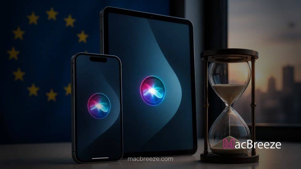 eu iphone ipad siri ai delay