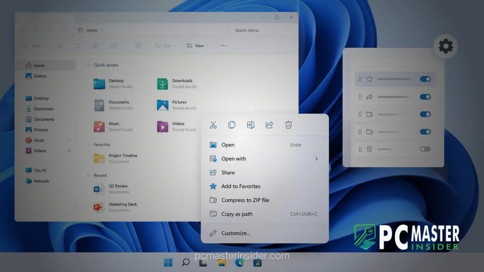 windows 11 customizable file explorer context menu preview