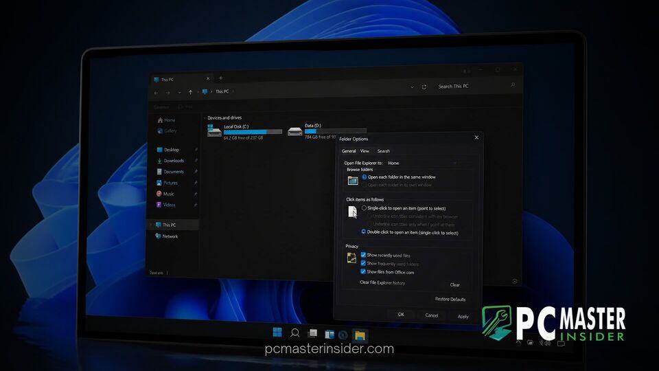 windows 11 folder options dark mode preview